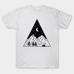 Night Camping Triangle T-Shirt